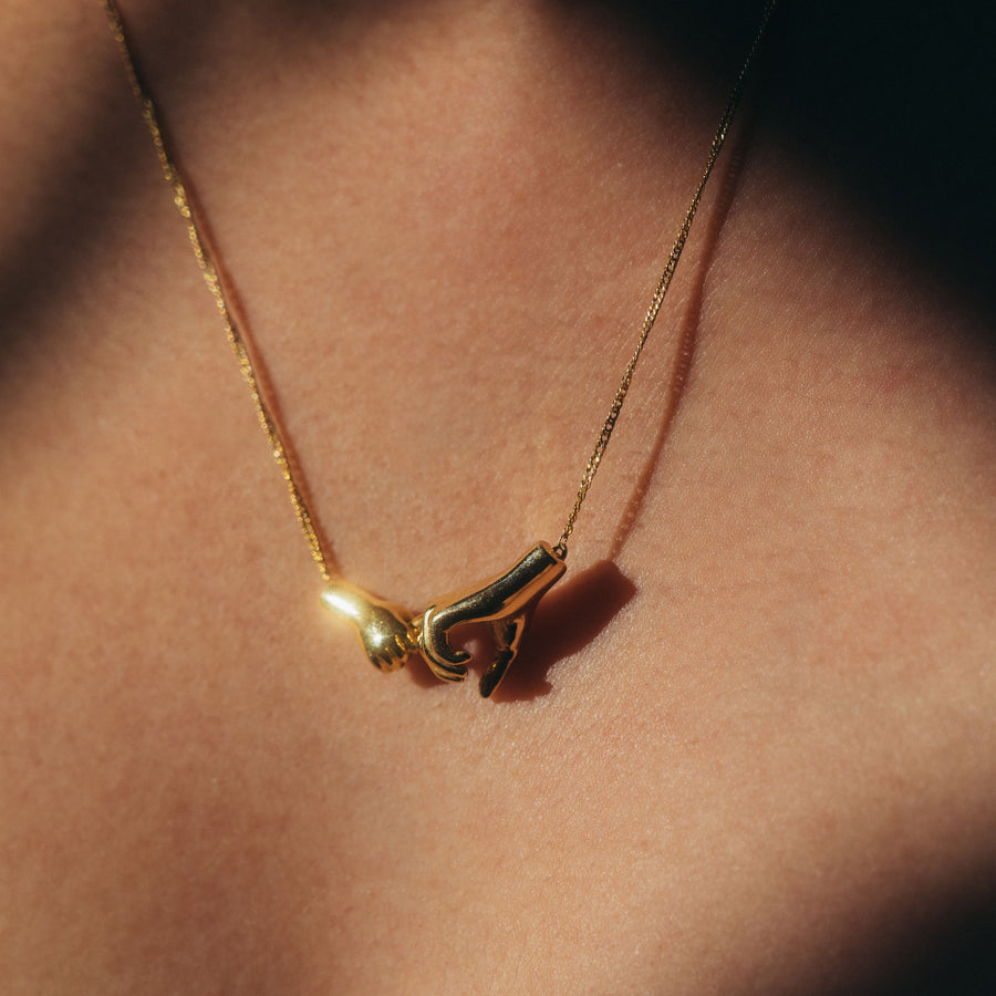 Love Me Tender Necklace in 18k Gold