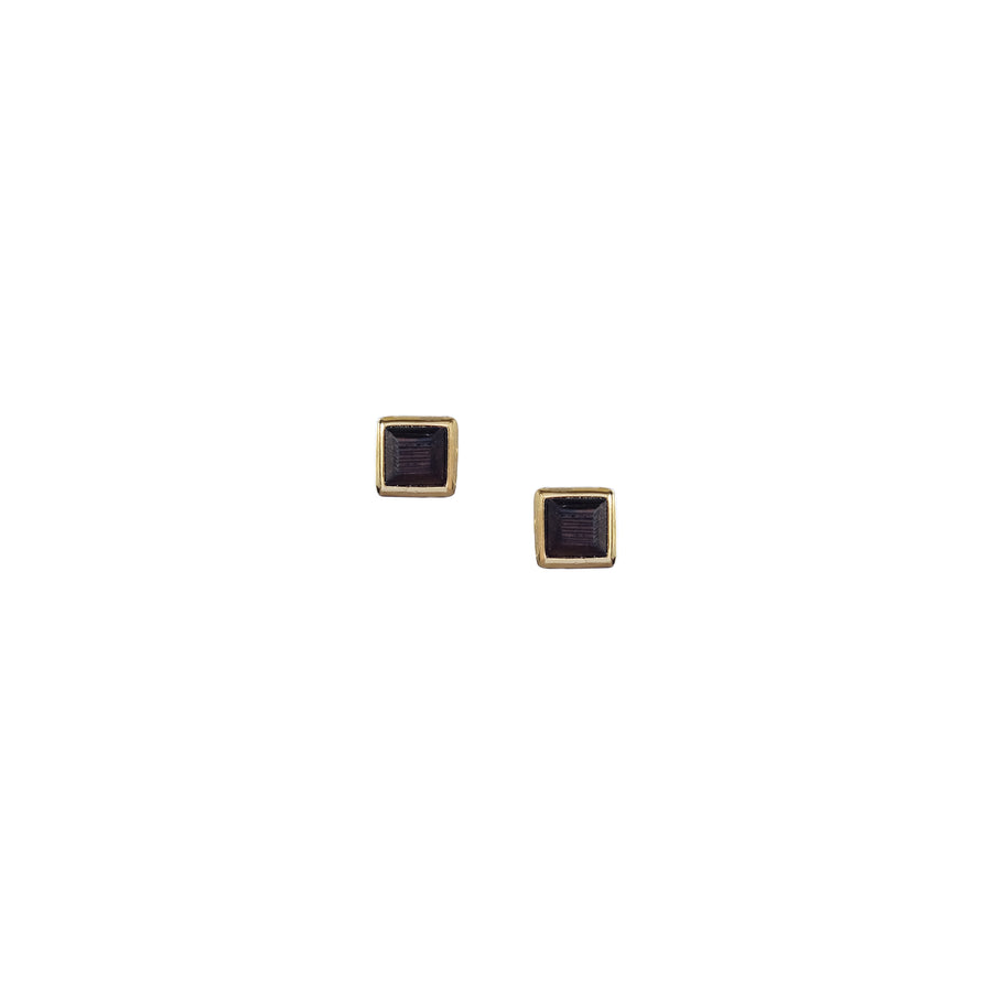 Quad Stud Earrings in Wood