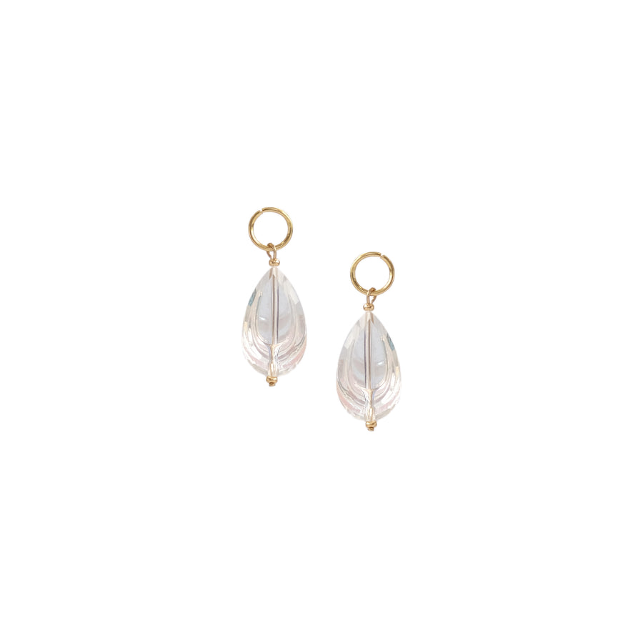 Teardrop Charms in Crystal