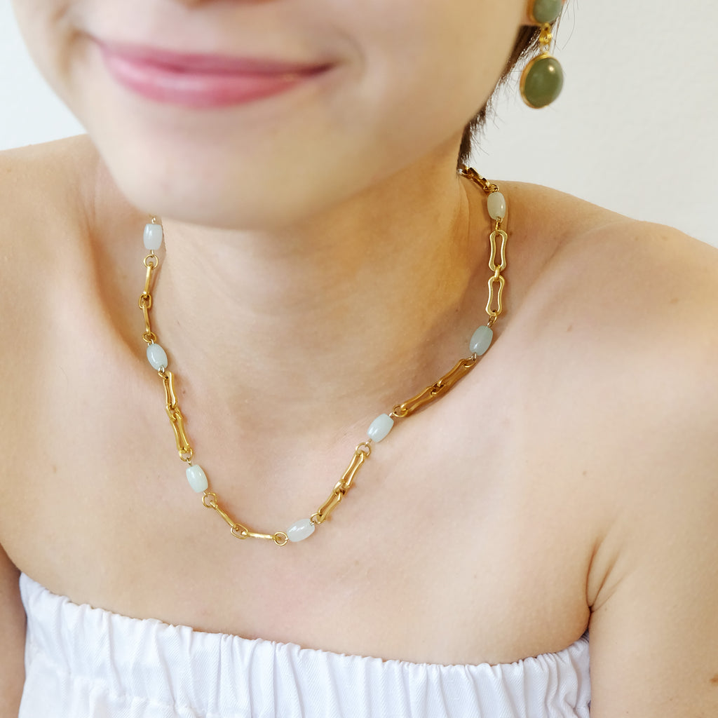 Sebastian Necklace in Jade