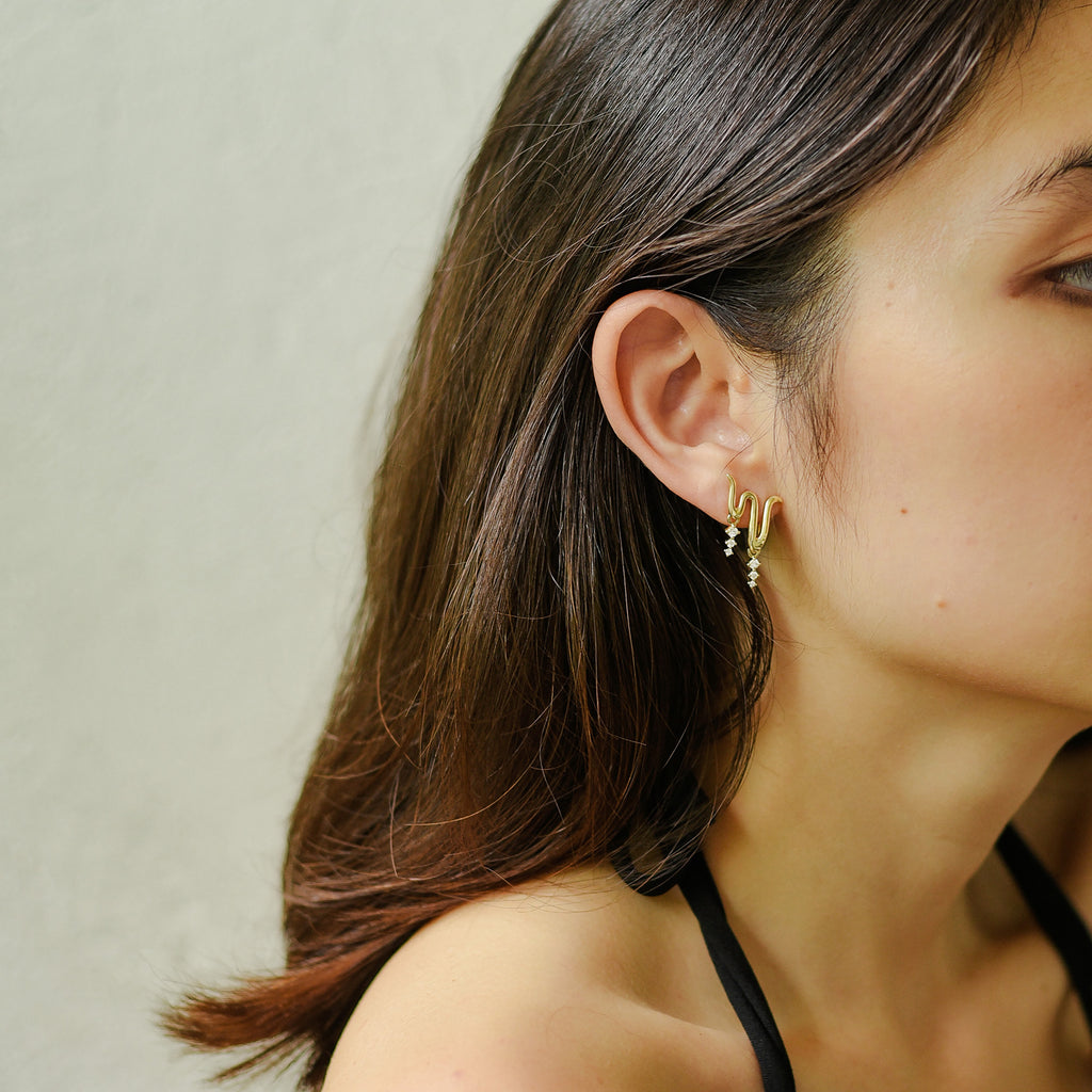 3-Tier Diamond Dangler in 14k Gold (Pre-Order)
