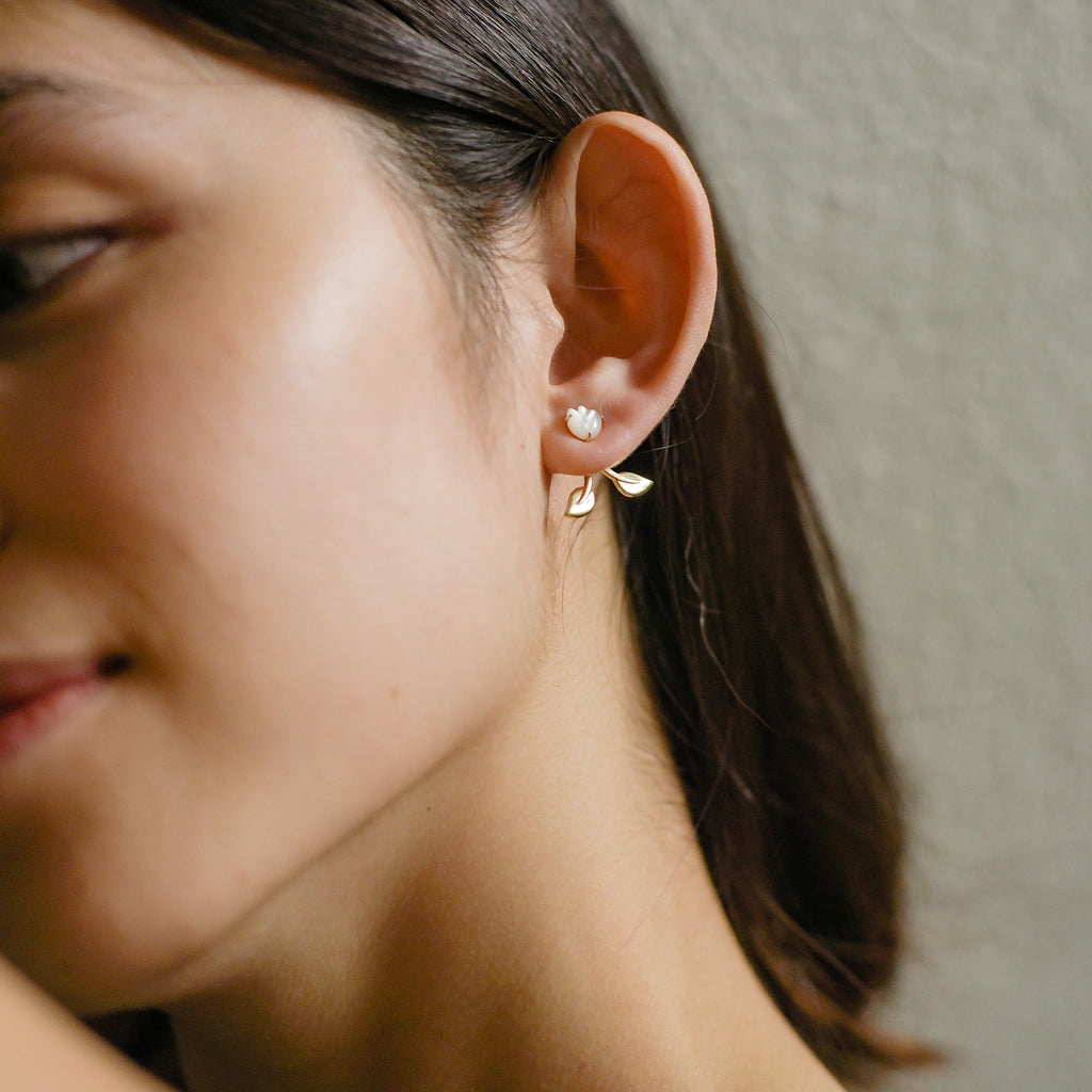 Sprout Danglers in 14k Gold (Pre-Order)