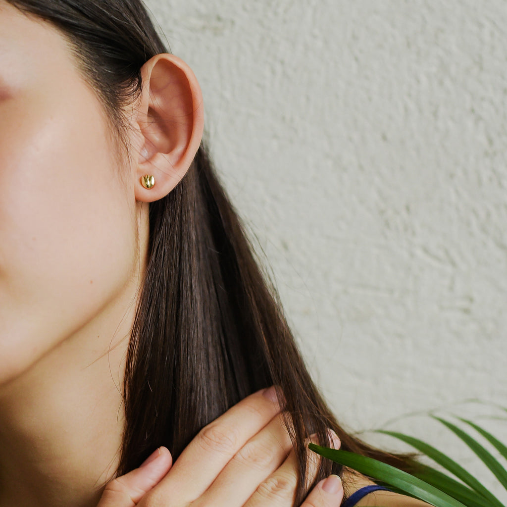 Reyna Stud Earrings in 14k Gold (Pre-Order)