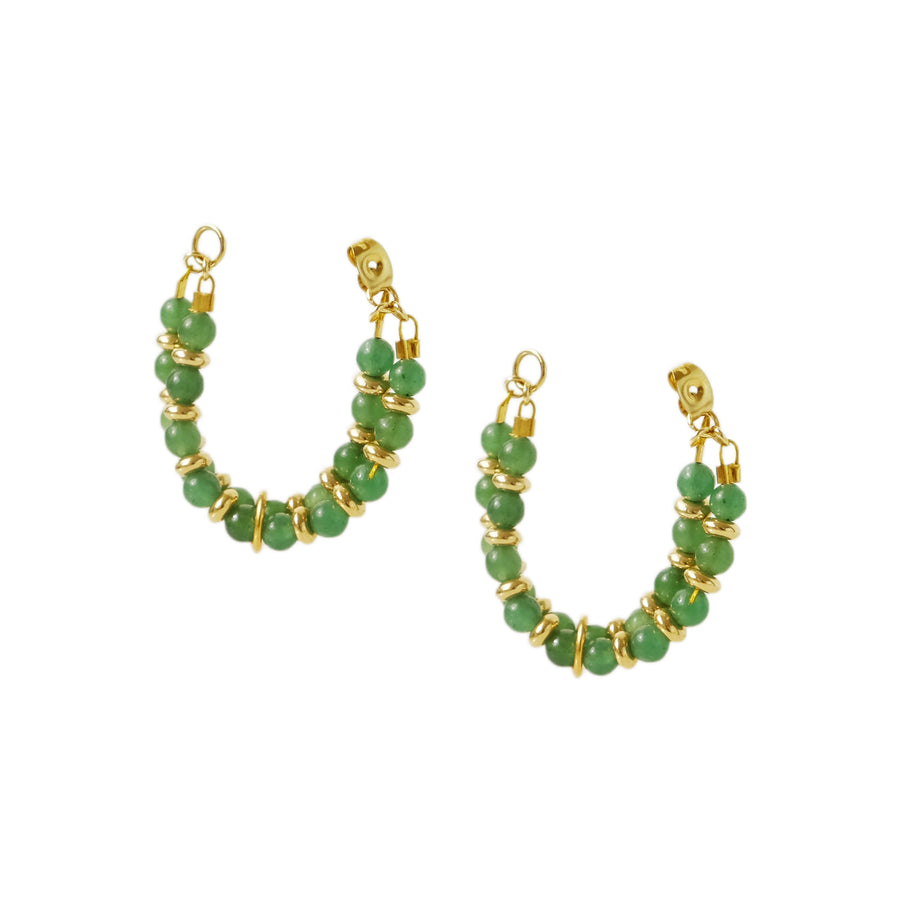 Kella Hoop Drops in Jade