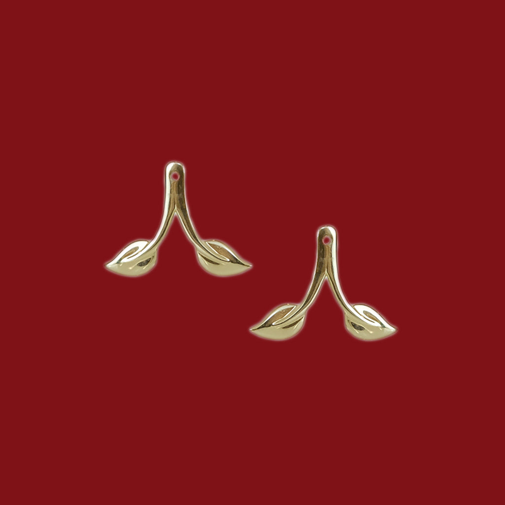 Sprout Danglers in 14k Gold (Pre-Order)