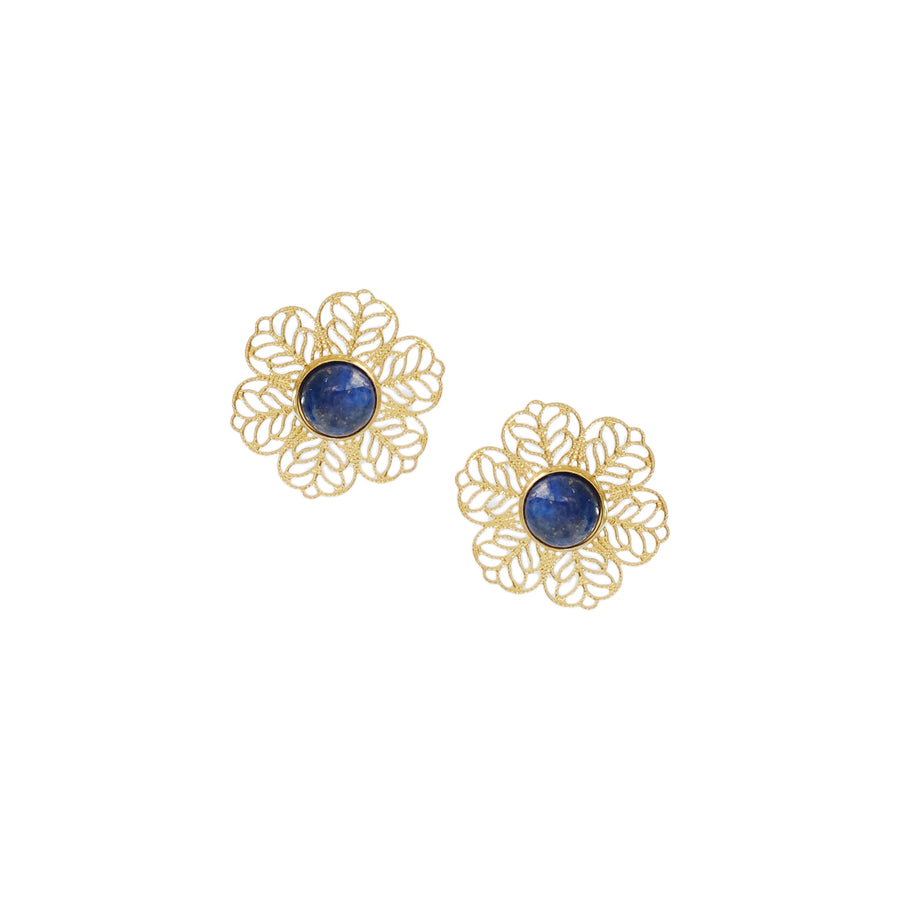 Lia Detachable Earrings in Lapis Lazuli