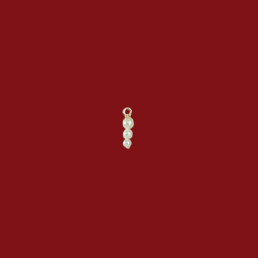 3-Tier Pearl Dangler in 14k Gold (Pre-Order)