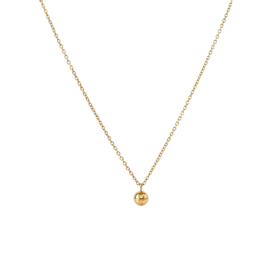 Ball and Chain Necklace in Gold