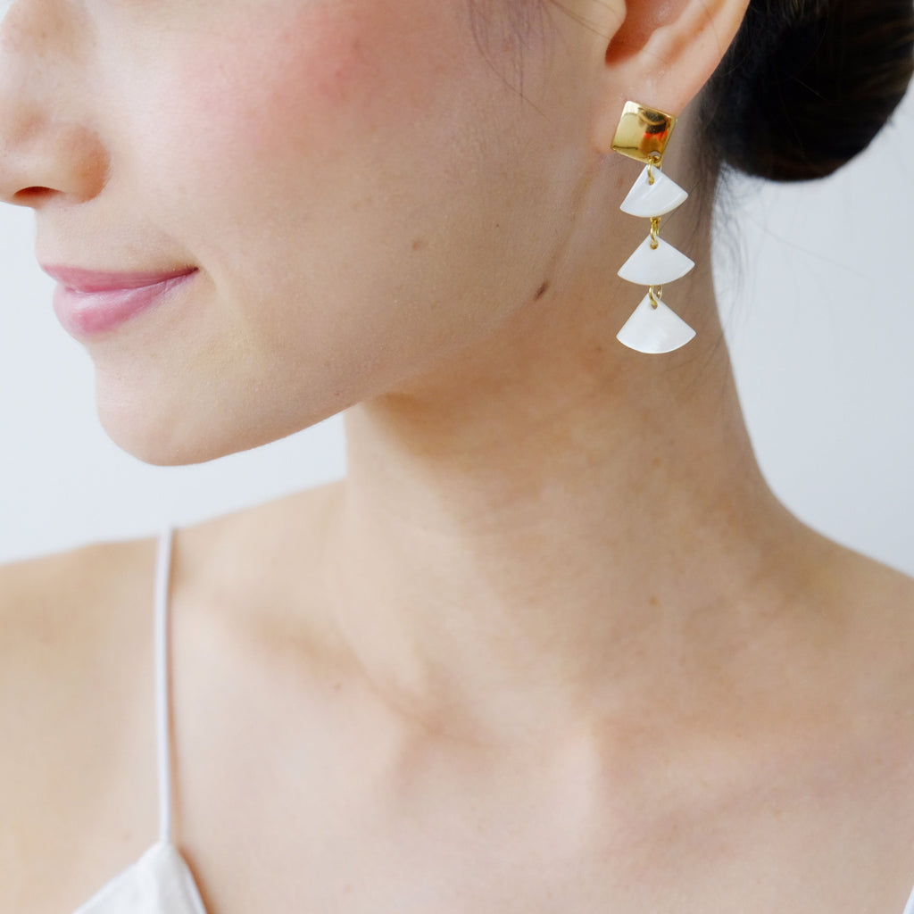Ella Earrings in Mother of Pearl (LoveFlawed)