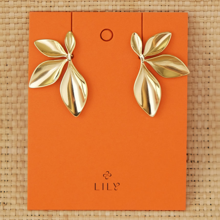 Dahon Earrings in Gold (Pre-Order & Limited)