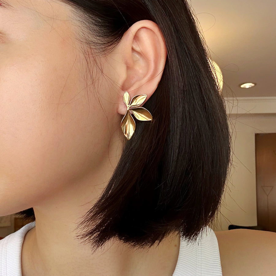 Dahon Earrings in Gold (Pre-Order & Limited)