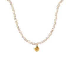 Pebble Necklace in Powder Blue