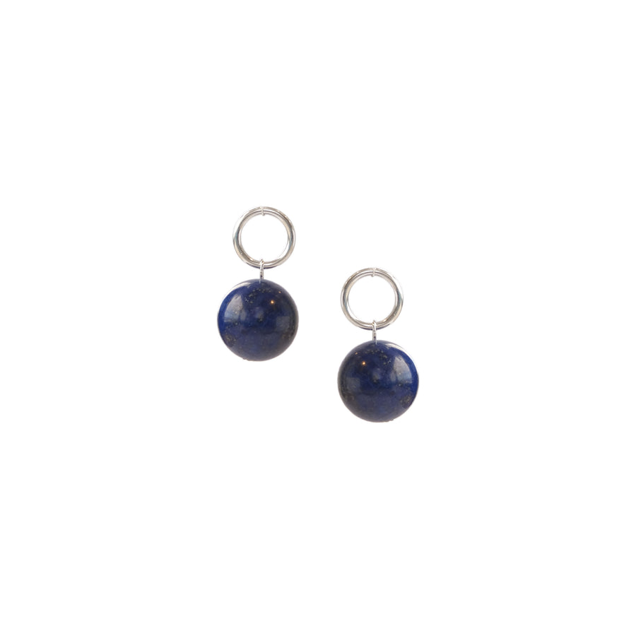 Gumball Charms in Lapis Lazuli (Sterling Silver)