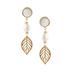 Lau Earrings in Mother of Pearl
