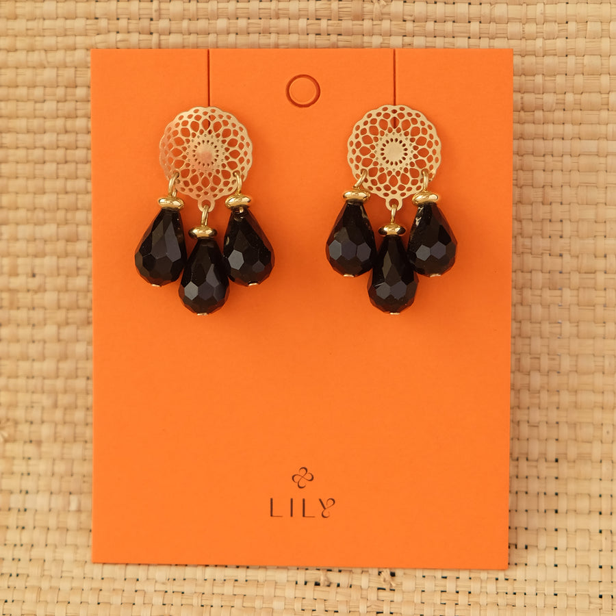 Lilo Earrings in Black (Pre-Order & Limited)