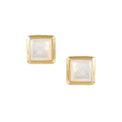 Quad Stud Earrings in Mother of Pearl