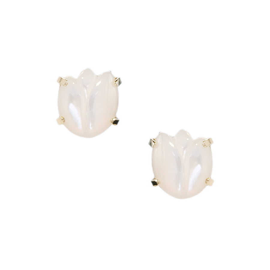 Ray Stud Earrings in Mother of Pearl
