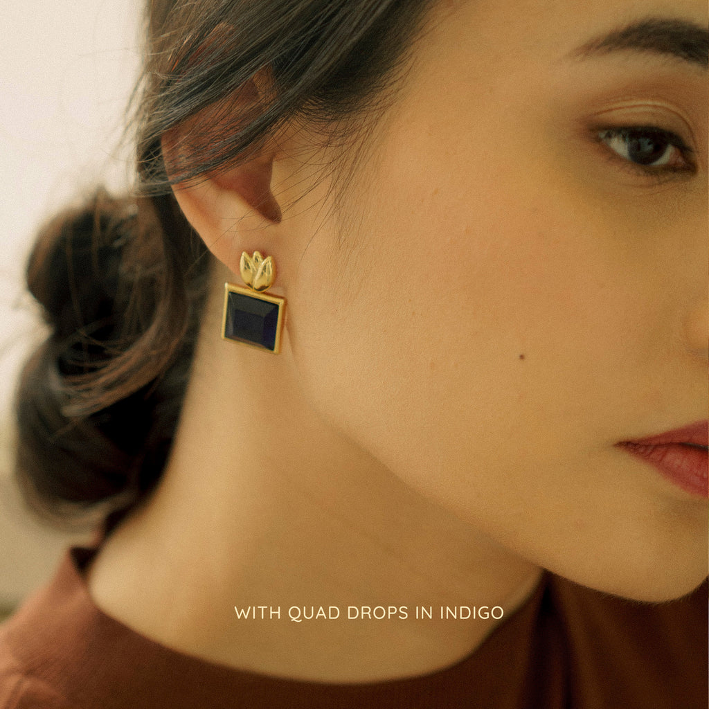 Ray Stud Earrings in Gold (Pre-Order)