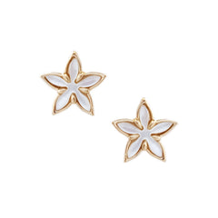 Santan Stud Earrings in Mother of Pearl
