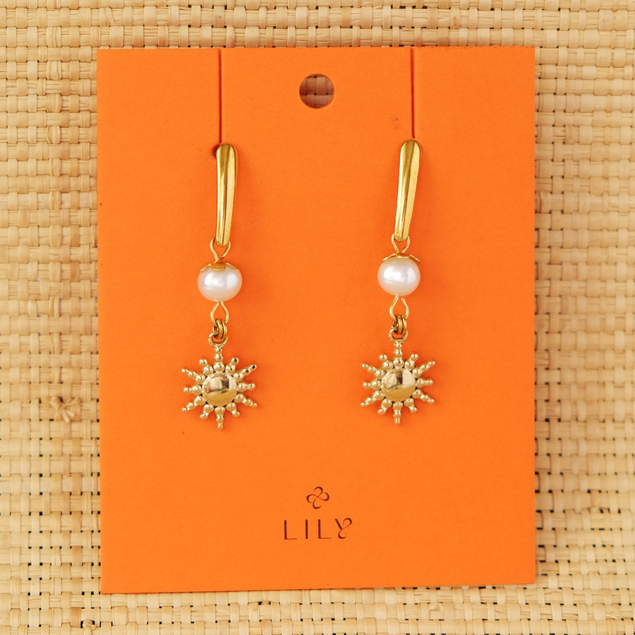 Sunburst Earrings in Pearl (Pre-Order & Limited)