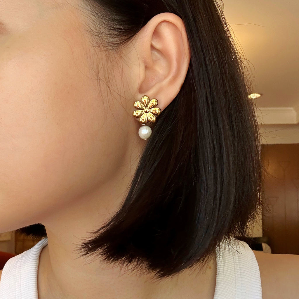 2-in-1 Aster Earrings in Gold (Pre-Order & Limited)