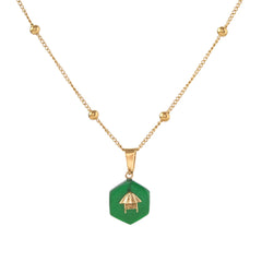 Kubo Necklace in Green