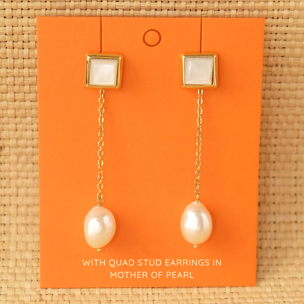 Baroque Pearl Chain Drops (Pre-Order)