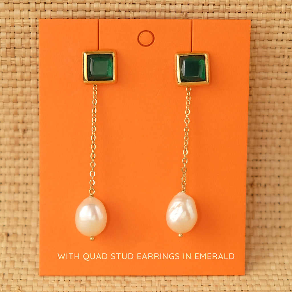 Baroque Pearl Chain Drops (Pre-Order)