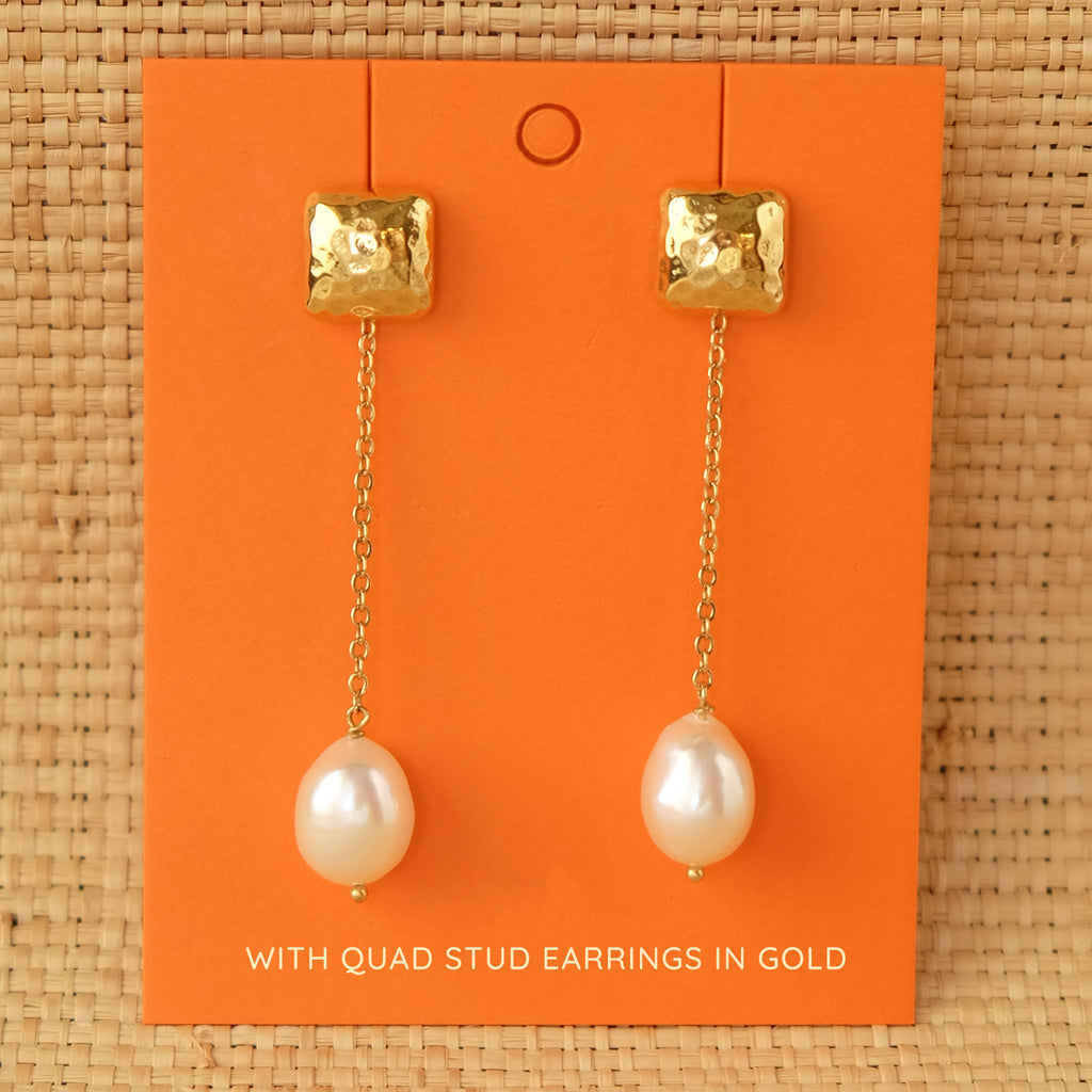 Baroque Pearl Chain Drops (Pre-Order)