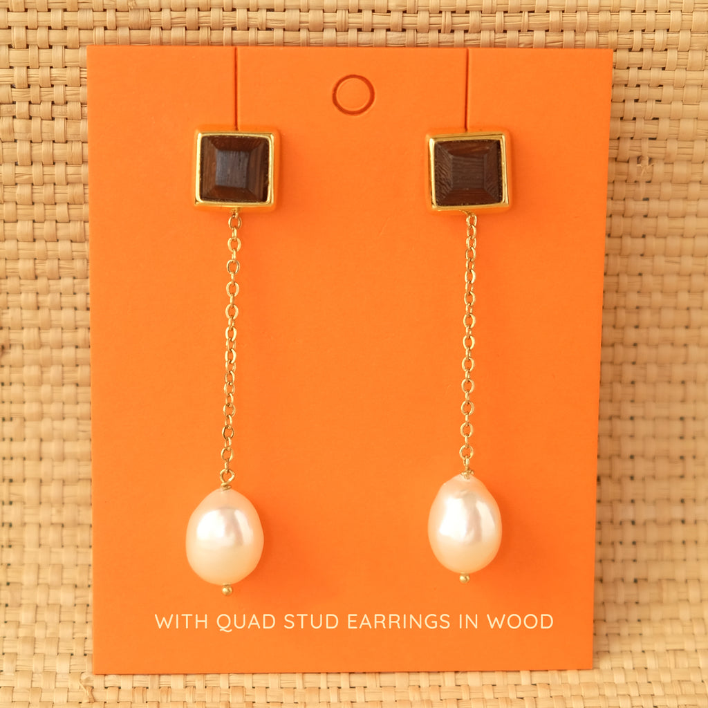 Baroque Pearl Chain Drops (Pre-Order)