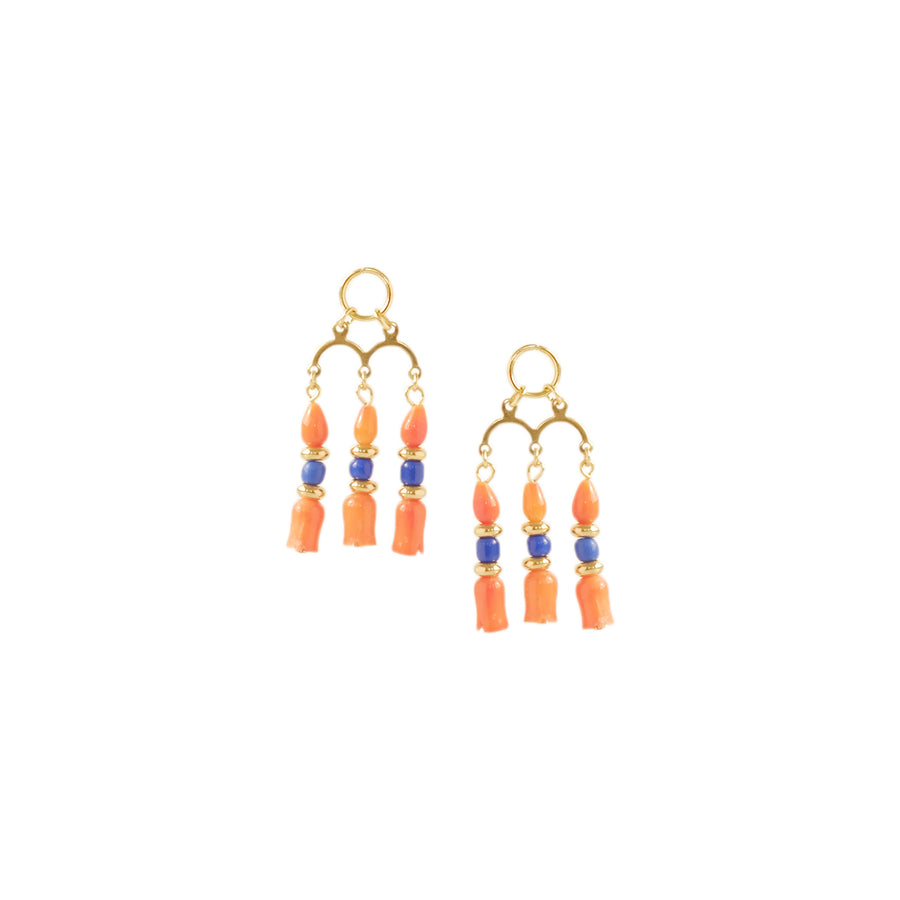 Cate Charms in Coral