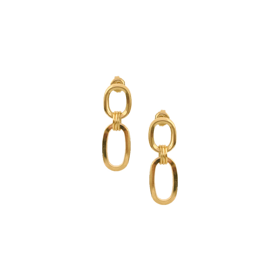 Elena Earrings in Gold