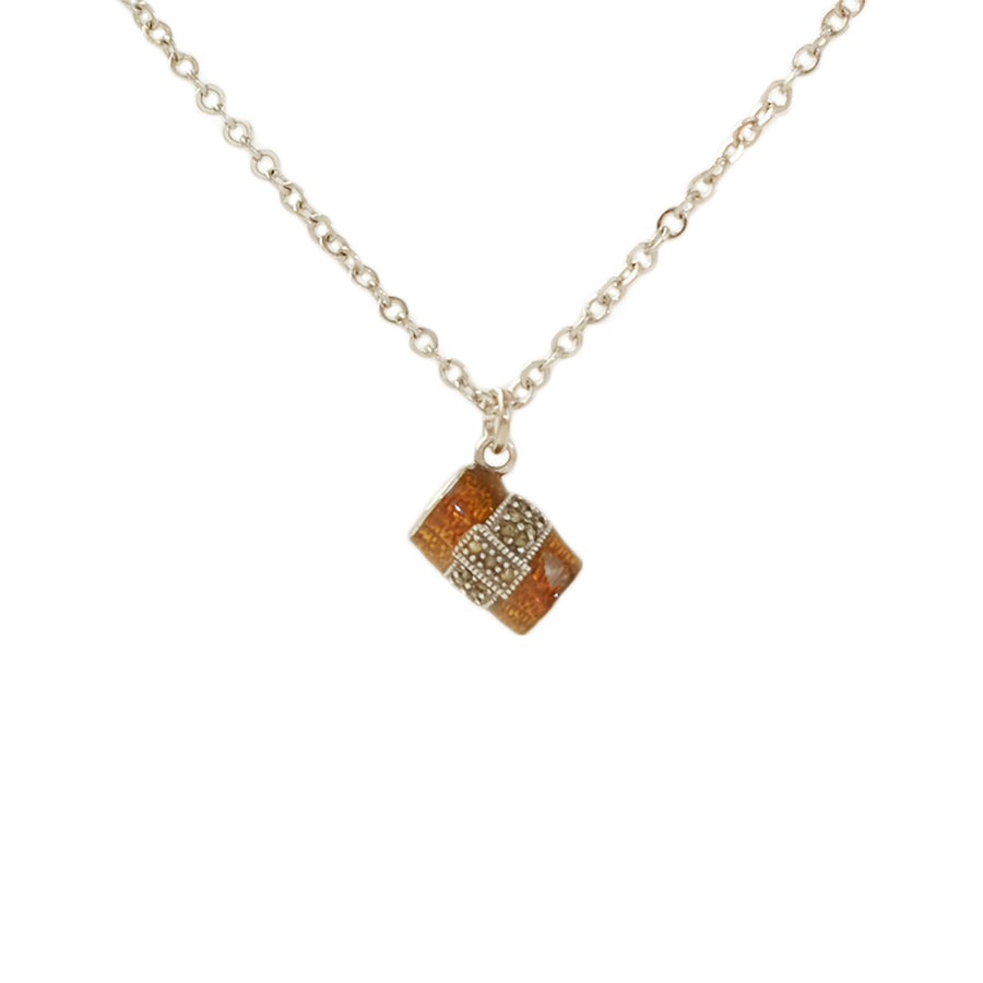 Baguette Sac Necklace in Orange (CLEARANCE)