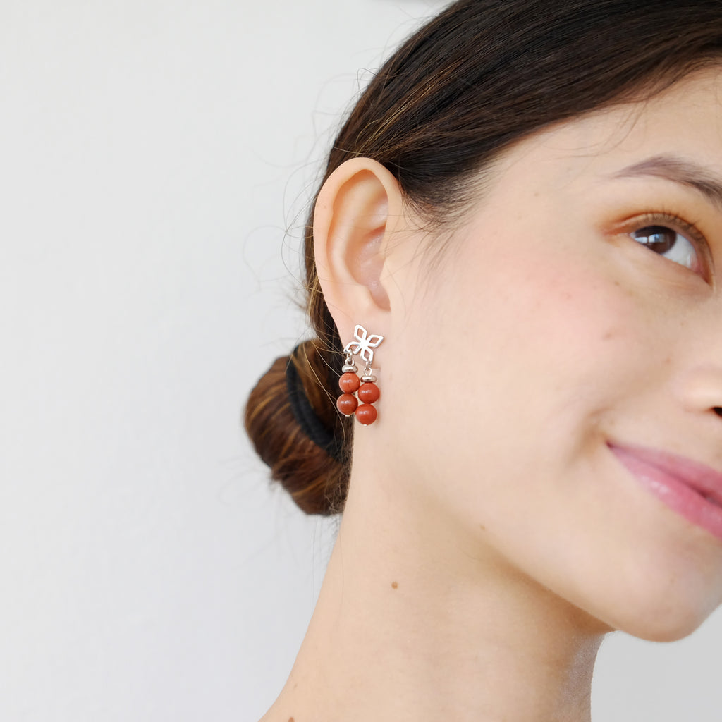 Sebbie Earrings in Brick (CLEARANCE)