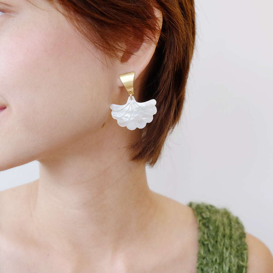 Gabriela Earrings in Mother of Pearl (LoveFlawed)