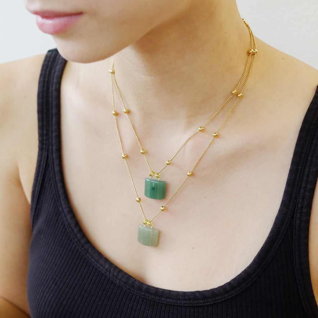 Lao Necklace in Jade (LoveFlawed)