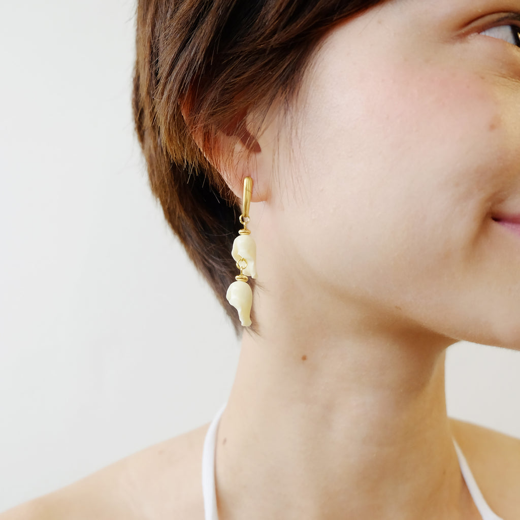 Rosas Earrings in Ivory (CLEARANCE)