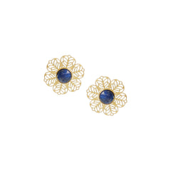 Lia Detachable Earrings in Lapis Lazuli